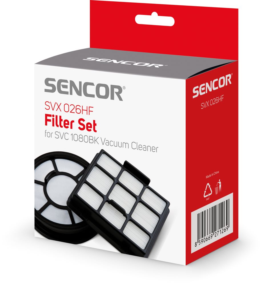 SVX 026HF sada filtrov SVC 1080BK SENCO Filter do vysávača