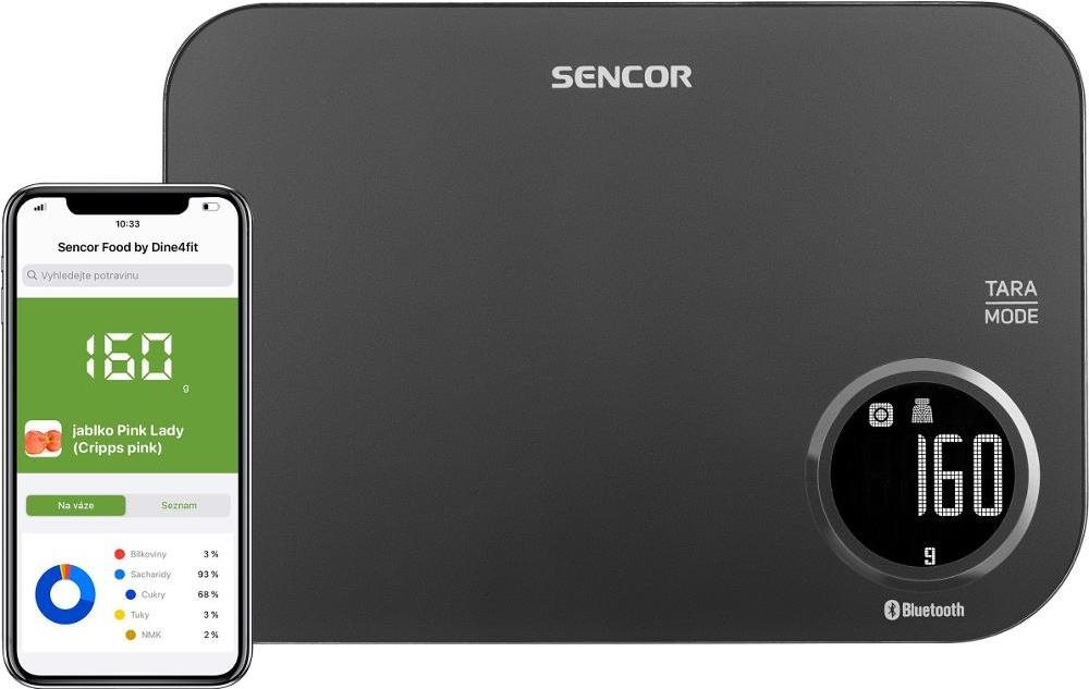 SENCOR SKS 7078BK Intelligente Küchenwaage Küchenwaage