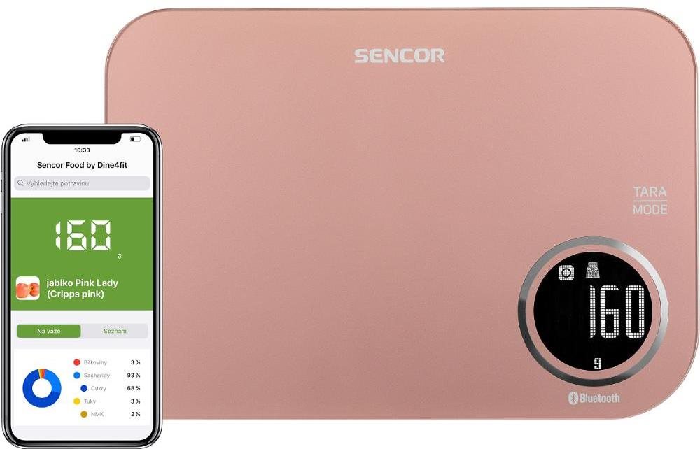 SENCOR SKS 7075RS Intelligente Küchenwaage Küchenwaage