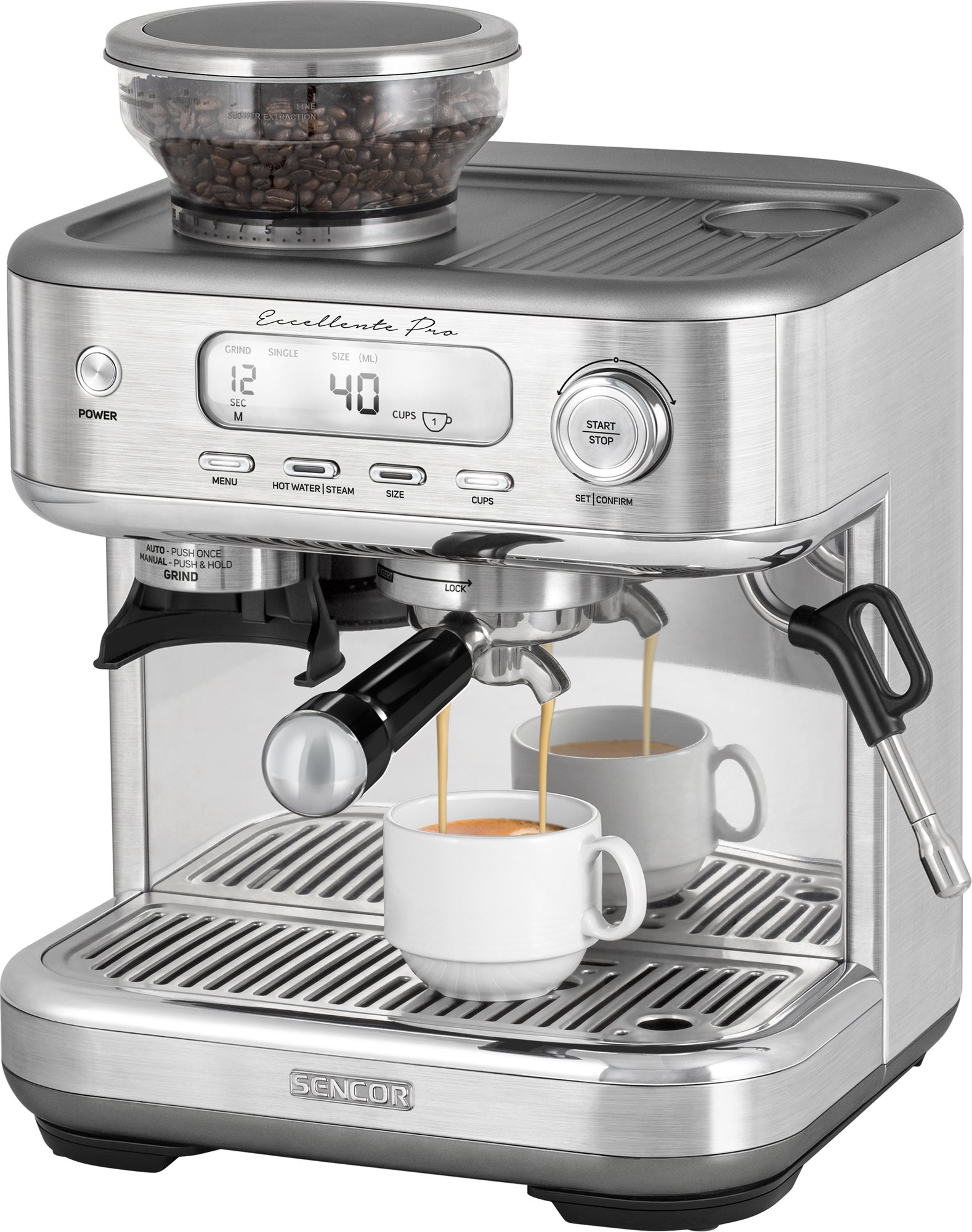SENCOR SES 6050SS Espresso Pákový kávovar