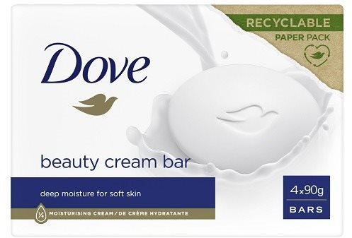 DOVE Original - Krémová tableta na umývanie, 4× 90 g Tuhé mydlo