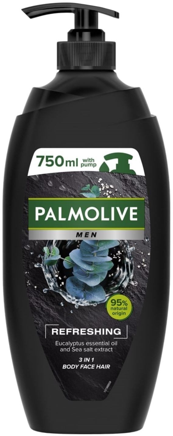 PALMOLIVE For Men Refreshing 3 in 1 Shower Gel pumpa 750 ml...