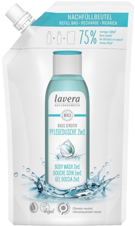 LAVERA Basis Tusfürdő testre és hajra 2 az 1-ben 500 ml - utántöltő...