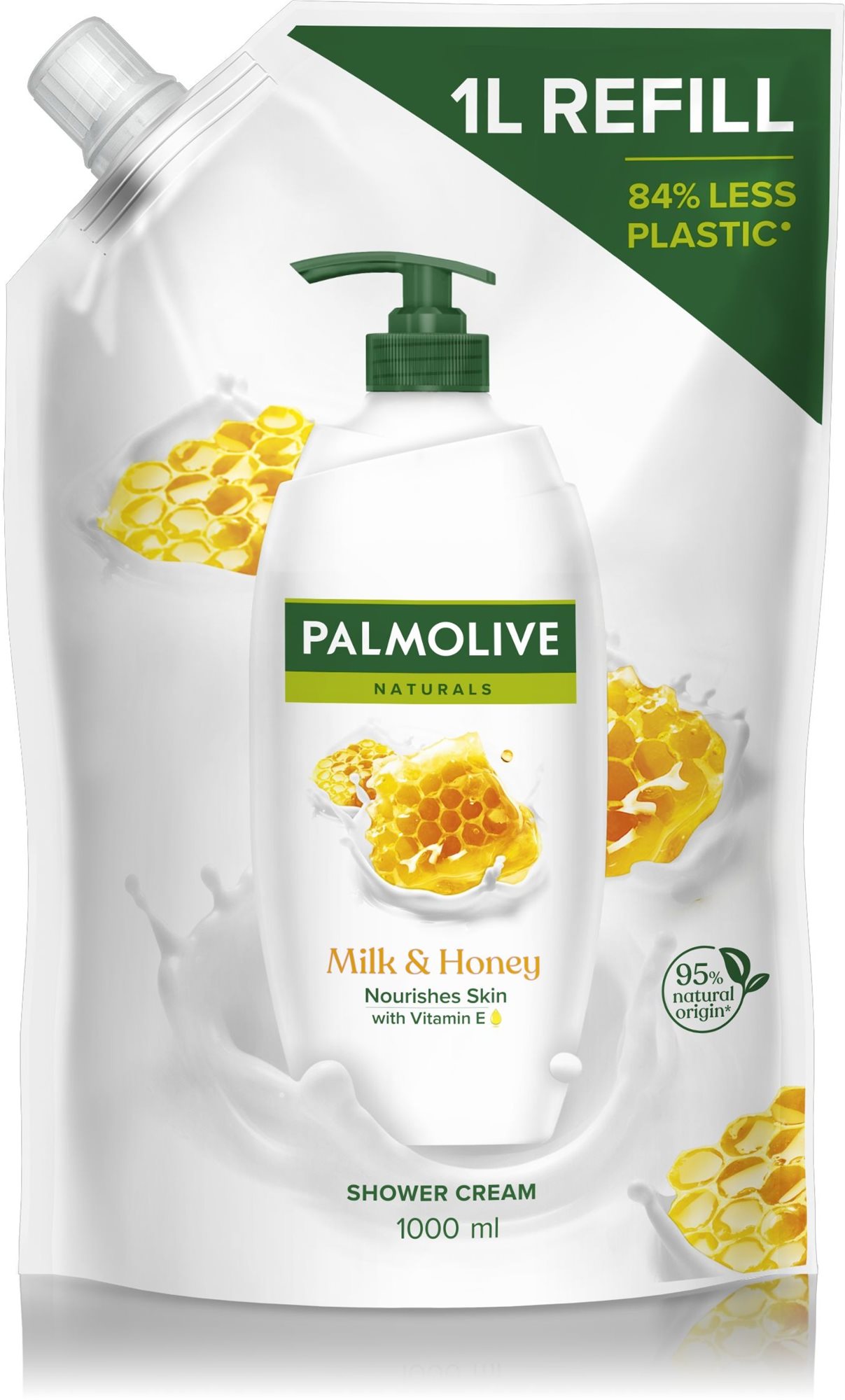 PALMOLIVE Naturals Milk & Honey sprchový gél náhradná náplň 1000 ml...