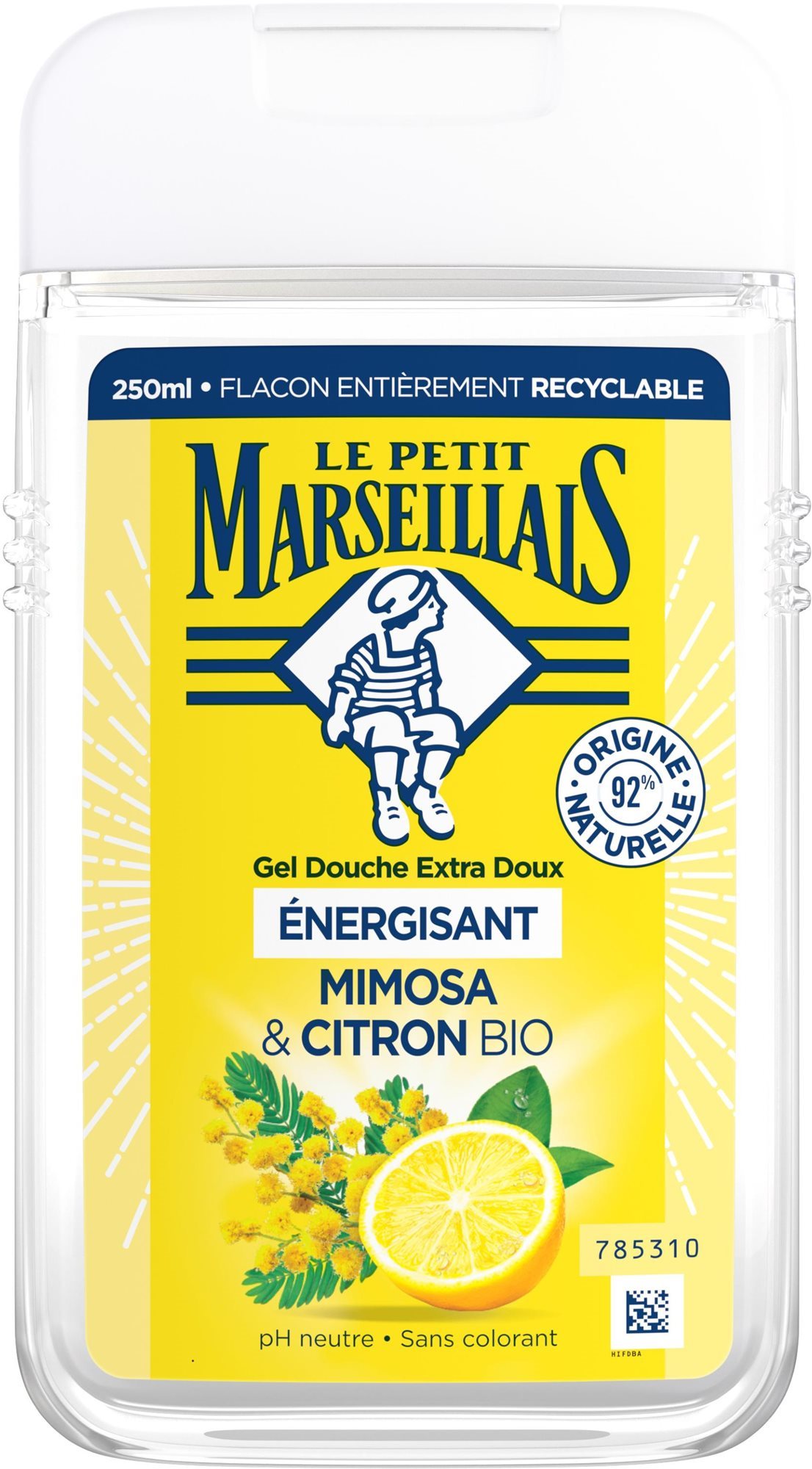 LE PETIT MARSEILLAIS Mimóza & Bio citrom 250 ml Tusfürdő