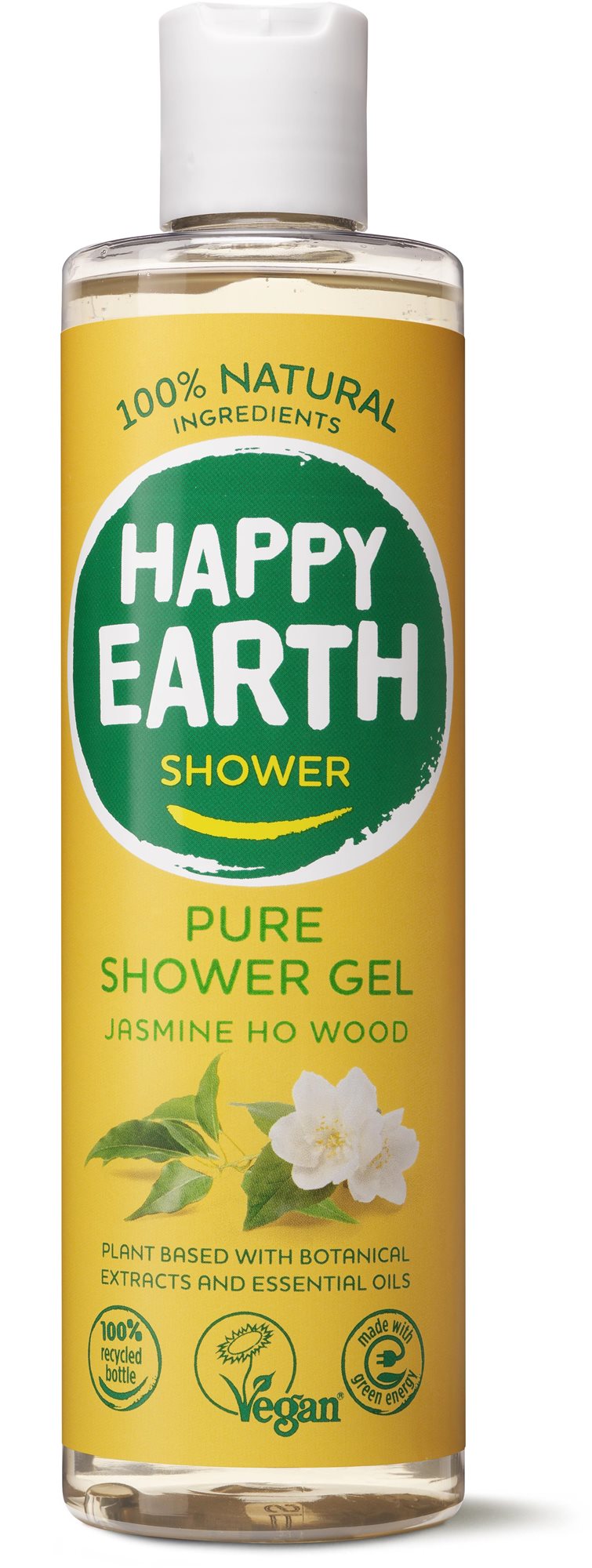 HAPPY EARTH Přírodní Sprchový gel Jasmín & Kafr 300 ml Sprchový gel