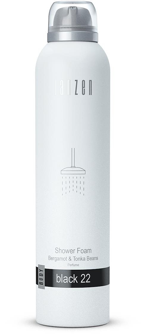 JANZEN Black 200 ml Sprchová pena
