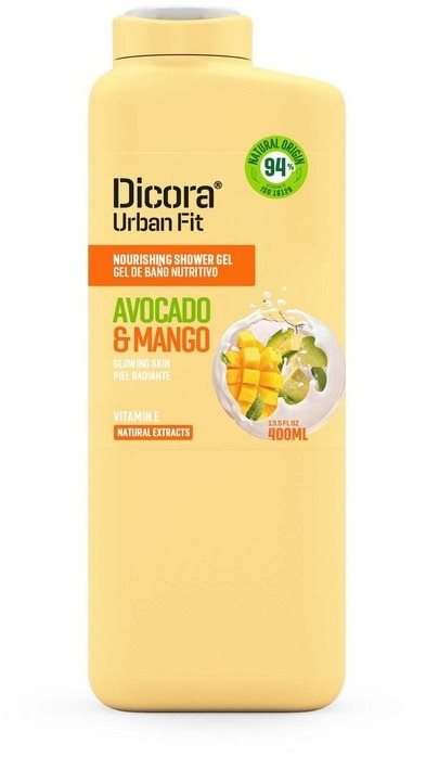 DICORA Urban Fit Shower Gel Vit E Avocado & Mango 400 ml Sprchový gel