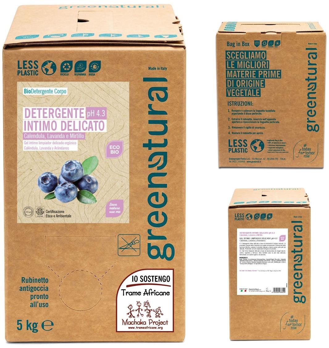GREENATURAL Dailycare körömvirág és levendula pH 4,3, 5 kg Intim...