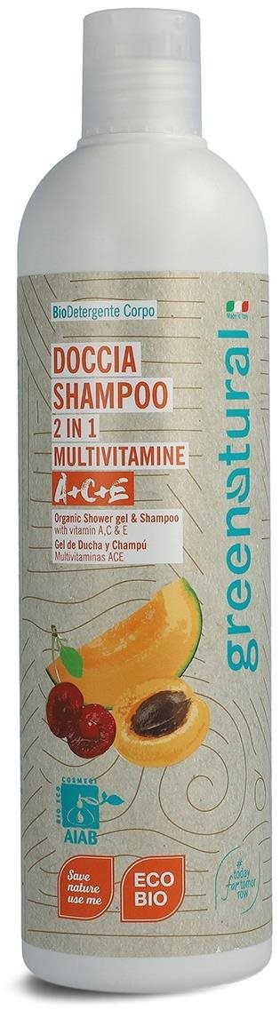 GREENATURAL 2 v 1 s vitamínmi ACE 400 ml Sprchový gél