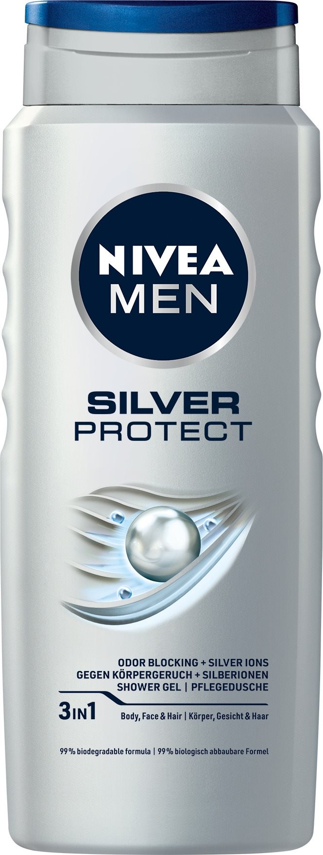 NIVEA MEN Silver Protect Shower Gel 500 ml Tusfürdő