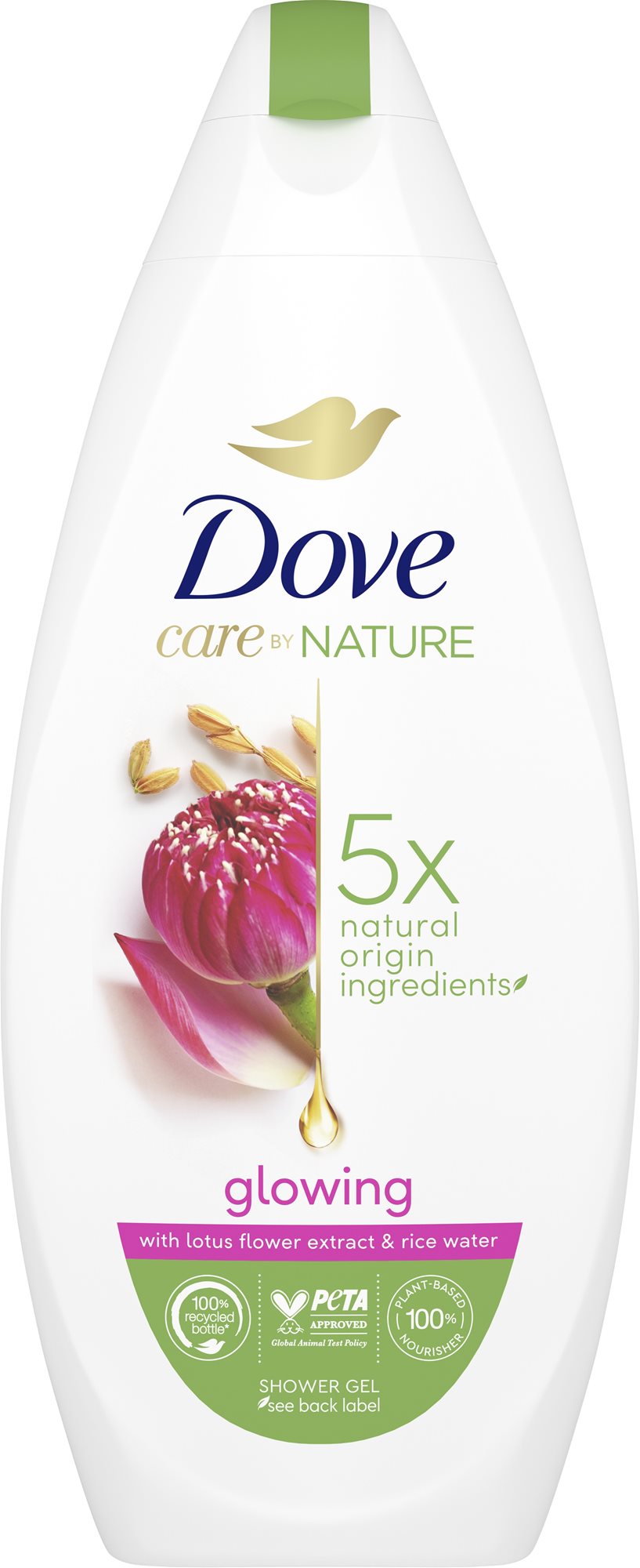 DOVE Glowing Lotus & Rice Water Sprchový gel 225 ml Sprchový gel