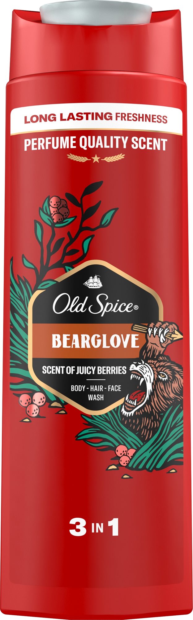 Old spice Bearglove Sprchový gél a šampón 3v1 400ml Sprchový gél