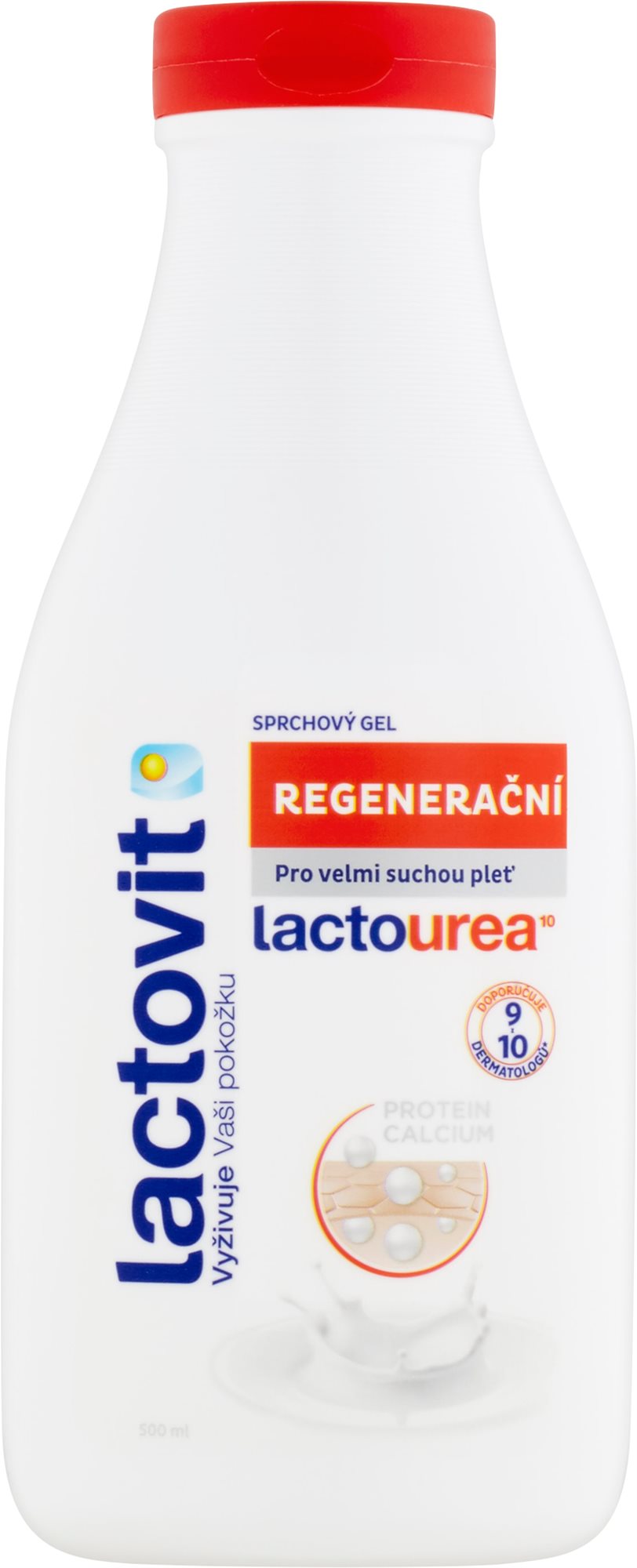LACTOVIT Lactourea Sprchový gél regeneračný 500 ml Sprchový gél