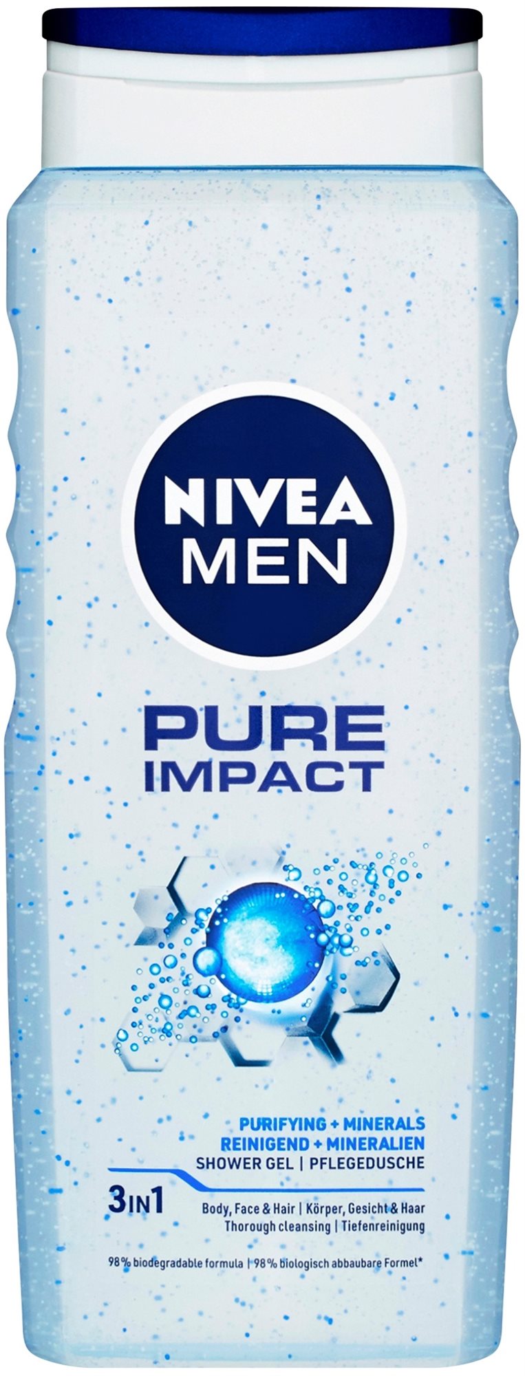 NIVEA MEN Pure Impact Shower Gel 500 ml Sprchový gél