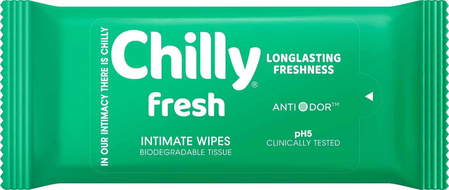 CHILLY Intímne obrúsky Fresh 12 ks Vlhčené obrúsky