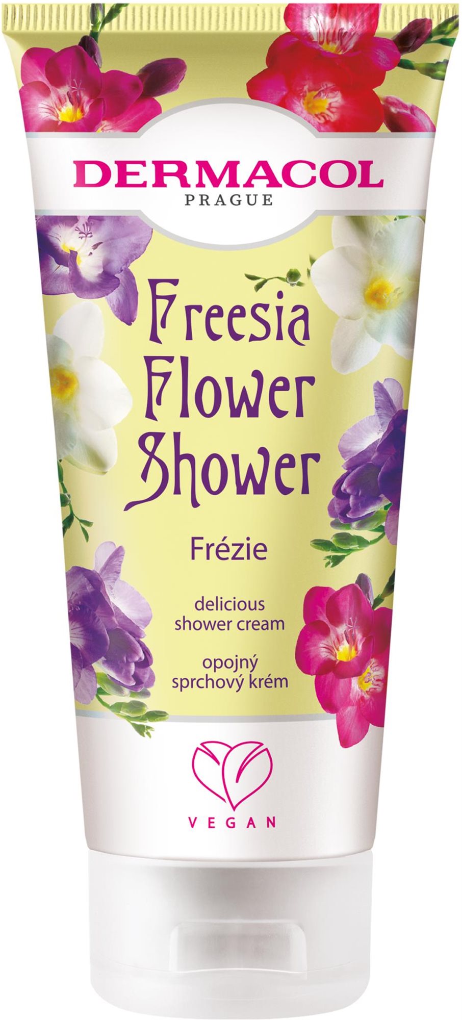 DERMACOL Flower Shower Cream Frézia, 200 ml Sprchový krém