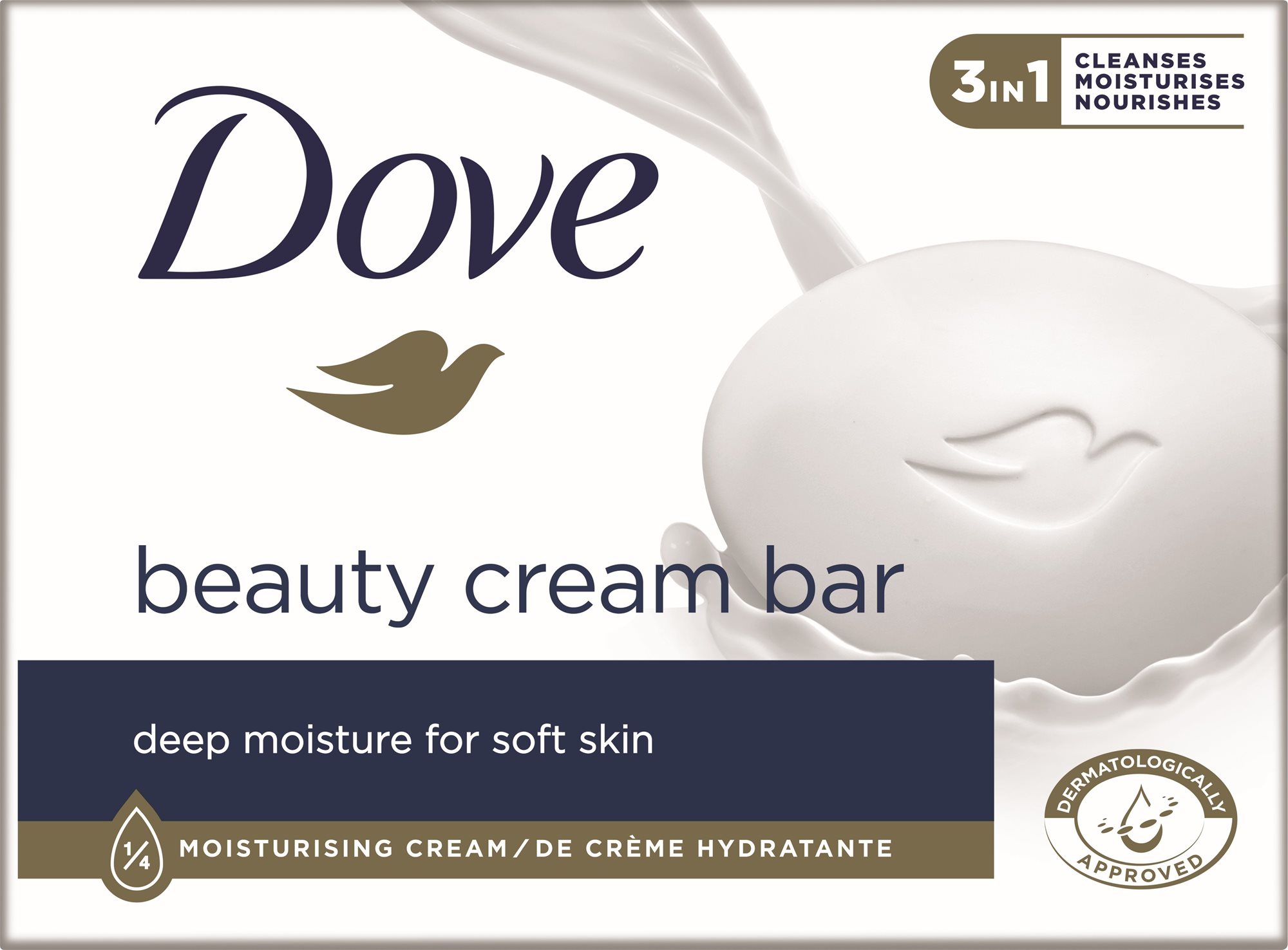 DOVE Original, Krémová tableta na umývanie, 90 g Tuhé mydlo
