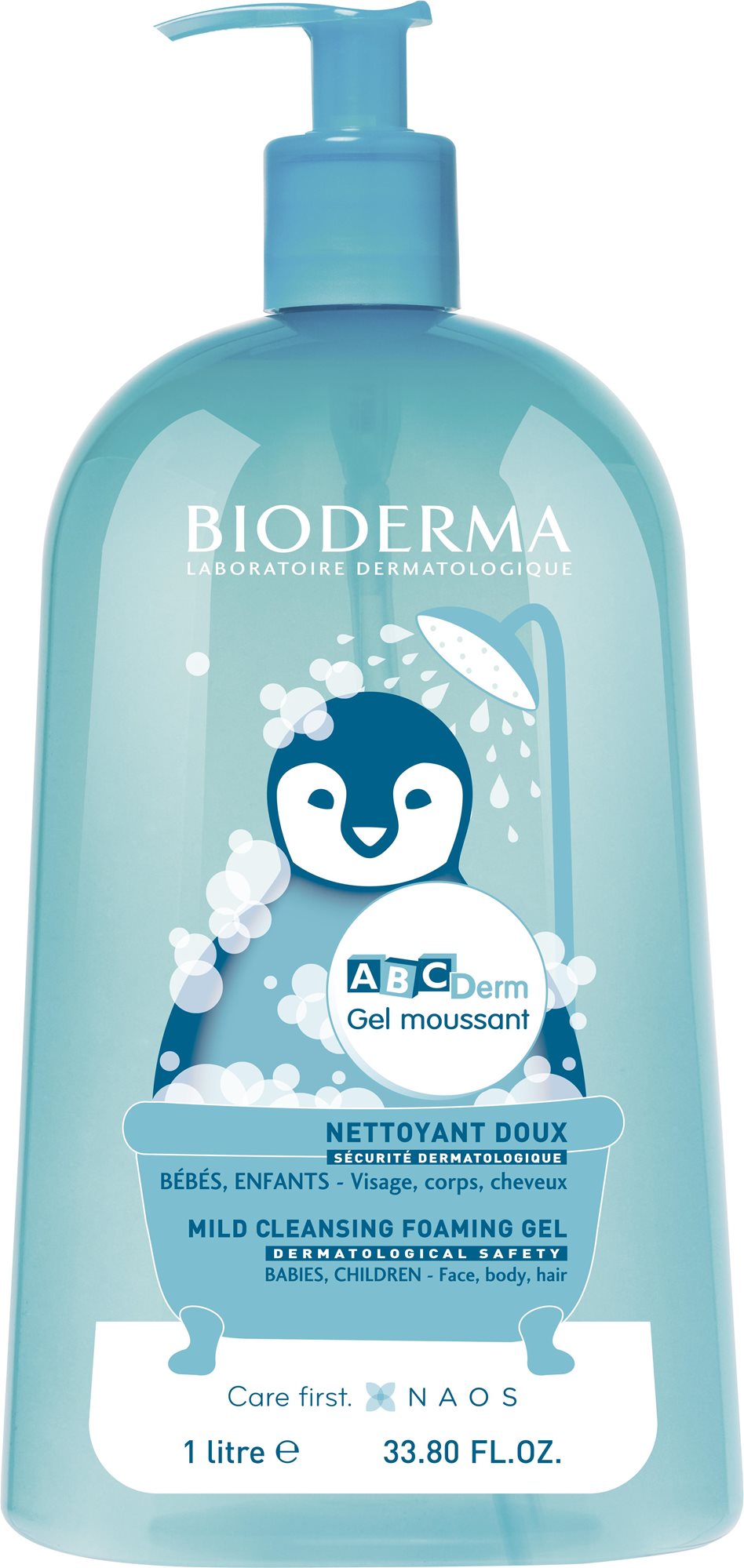 BIODERMA ABCDerm Gel moussant 1 l Detský sprchový gél