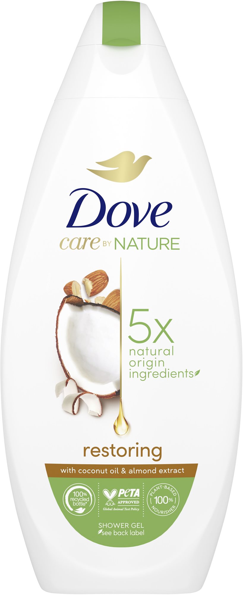 DOVE Sprchovací gél Restoring Kokosový olej a mandľové mlieko 225...
