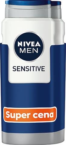 NIVEA MEN Sensitive Shower Gel 2 × 500 ml Sprchový gel