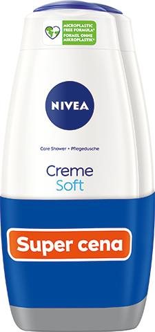 NIVEA Creme Soft Shower Gel 2 × 500 ml Sprchový gel