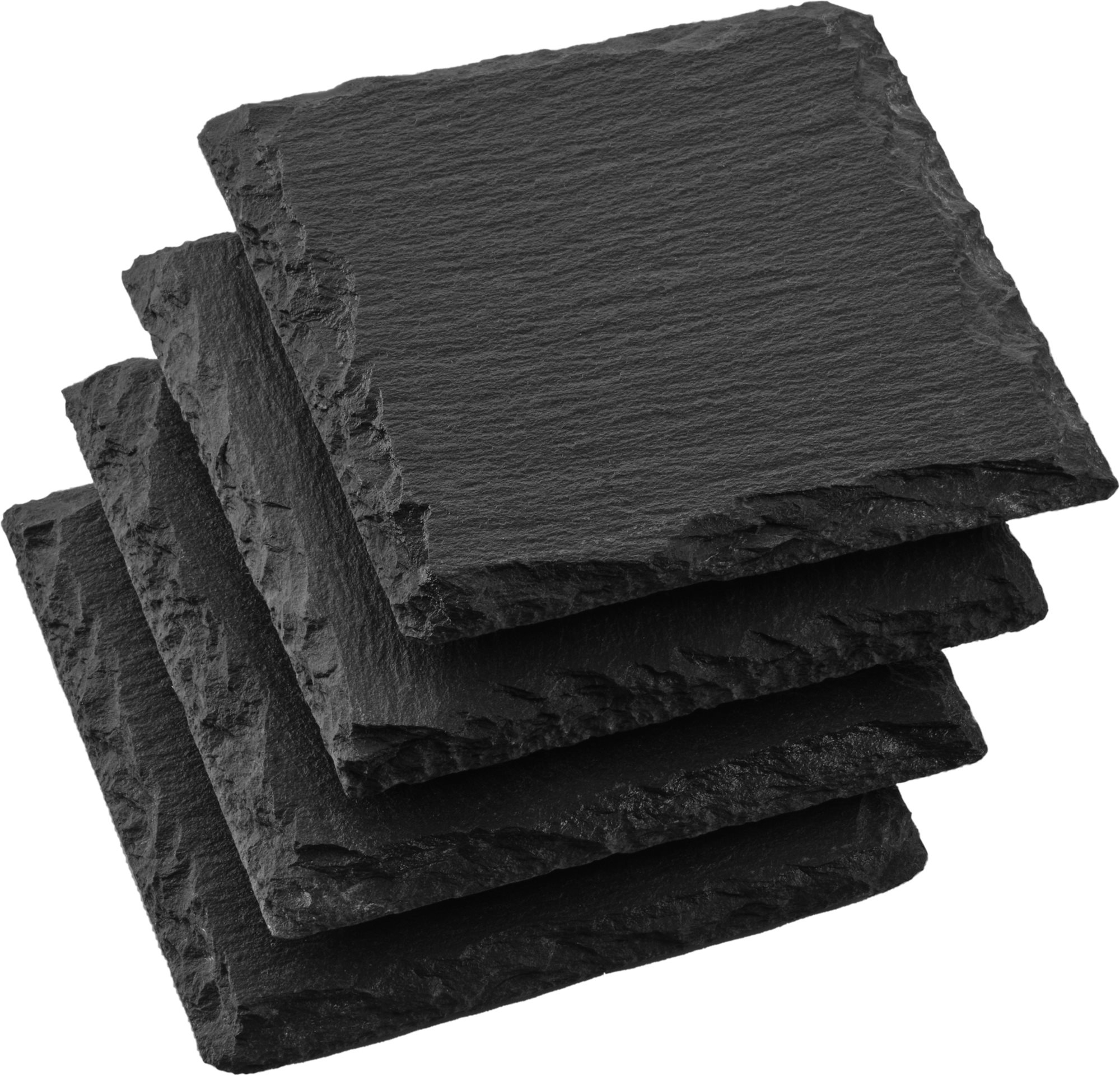Siguro Slate Schieferplatten-Set - 10 cm x 10 cm - 4 Stück -...
