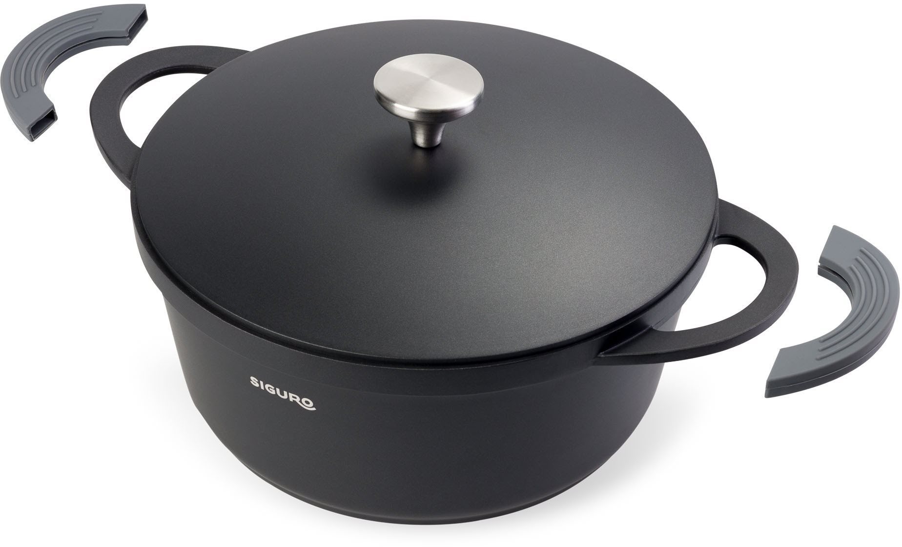 Siguro CP-C328B Pot Stagione, 28 cm Noir Casserole