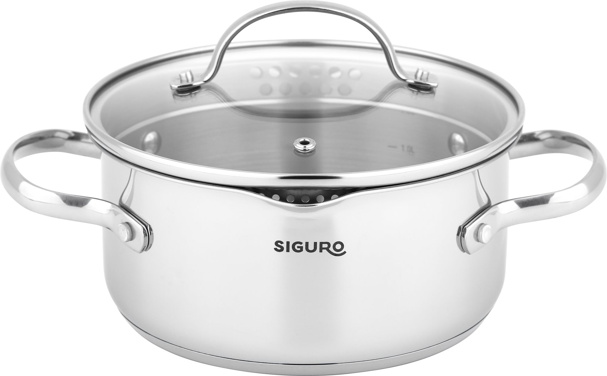 Siguro Pure Delight okos fedővel, 18 cm Fazék