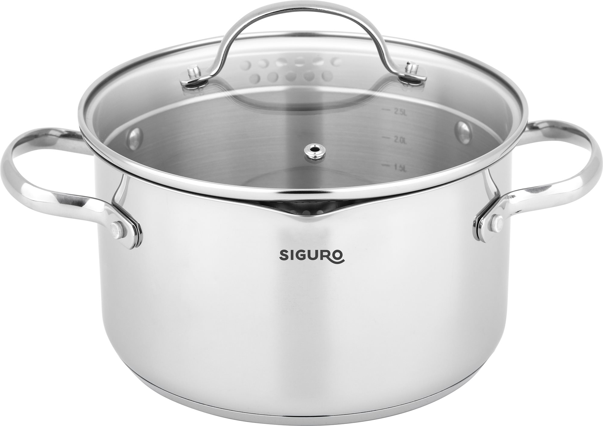Siguro Pure Delight okos fedővel, 20 cm Fazék
