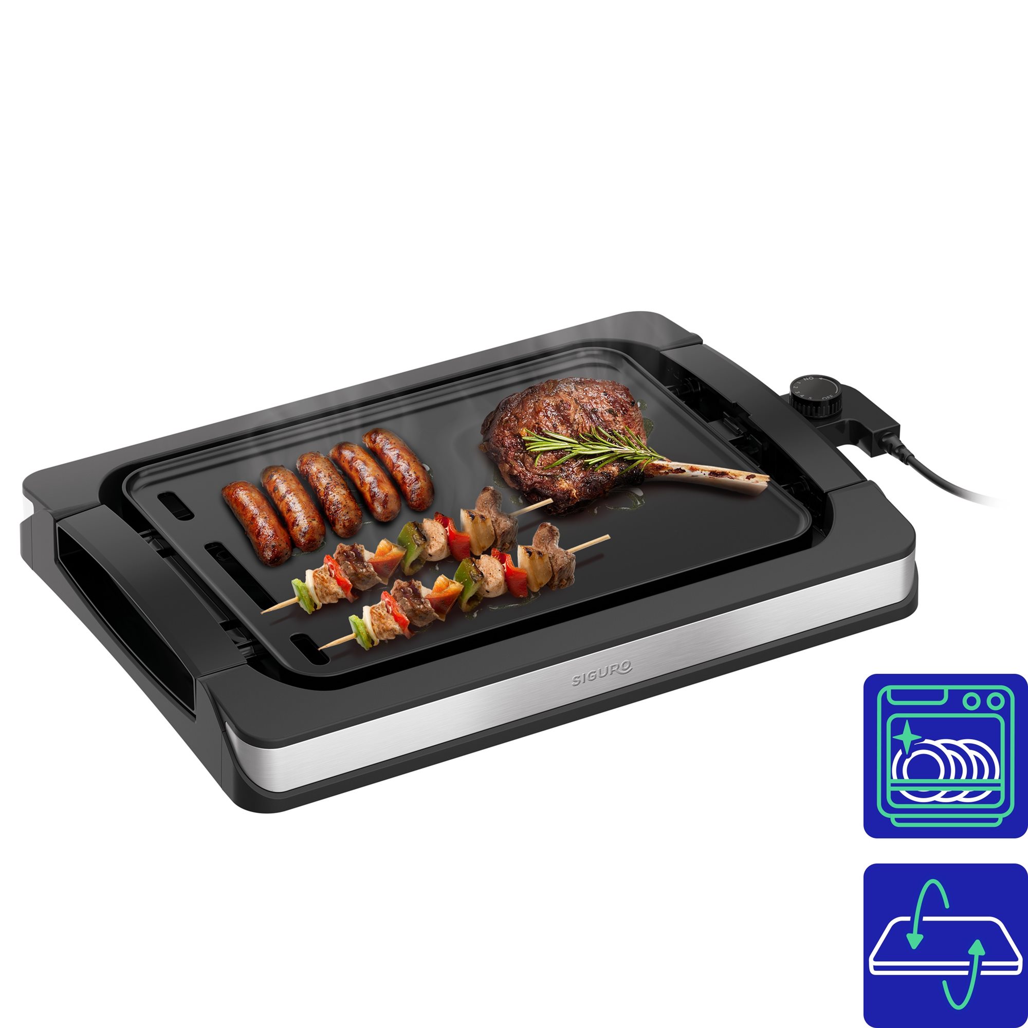 Siguro EG-G300B Cosy Grill 2 in 1 Elektrický gril