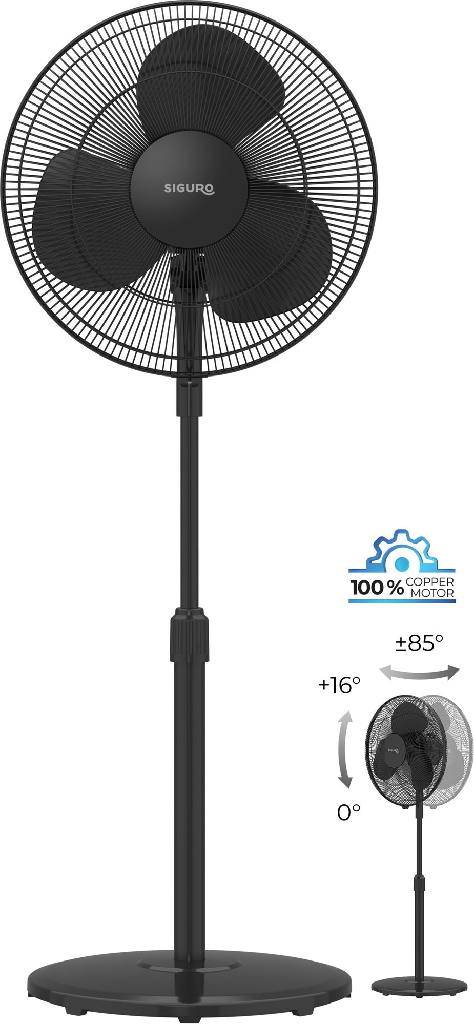Siguro FN-G30 Forest Wind Black Fan