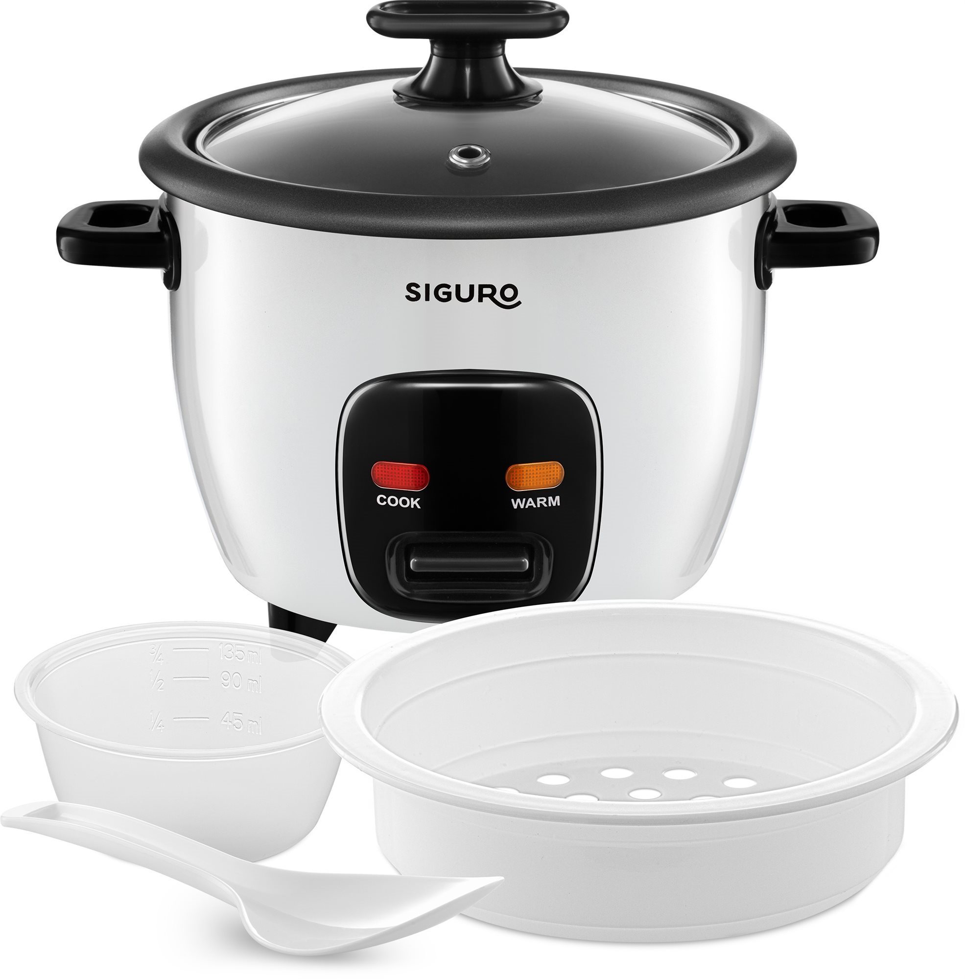 Siguro RC-A350W Rice Chef mit Dampfgarer Reiskocher