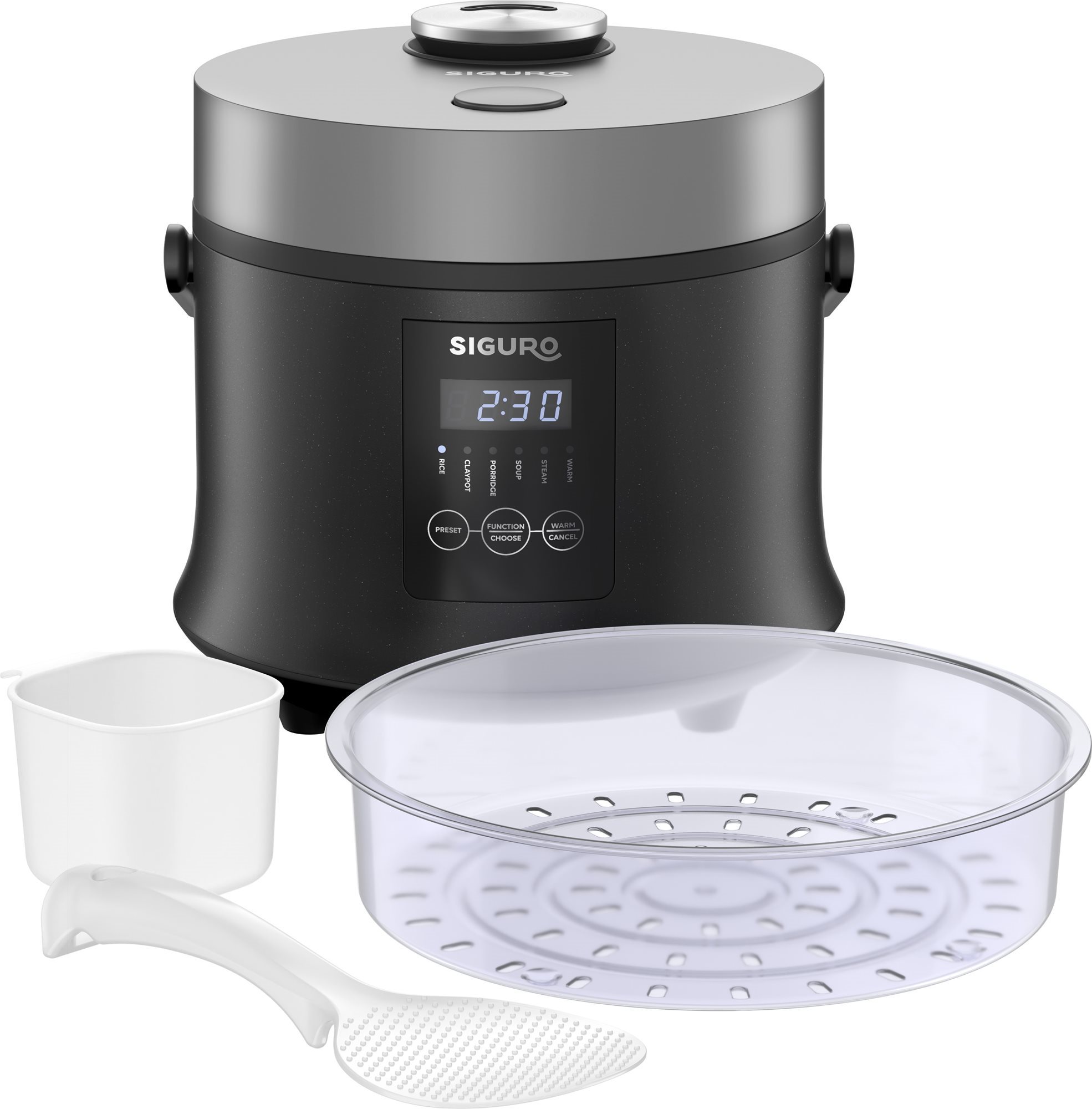 Siguro RC-R300B Rice Master Digital mit Dampfgarer Reiskocher