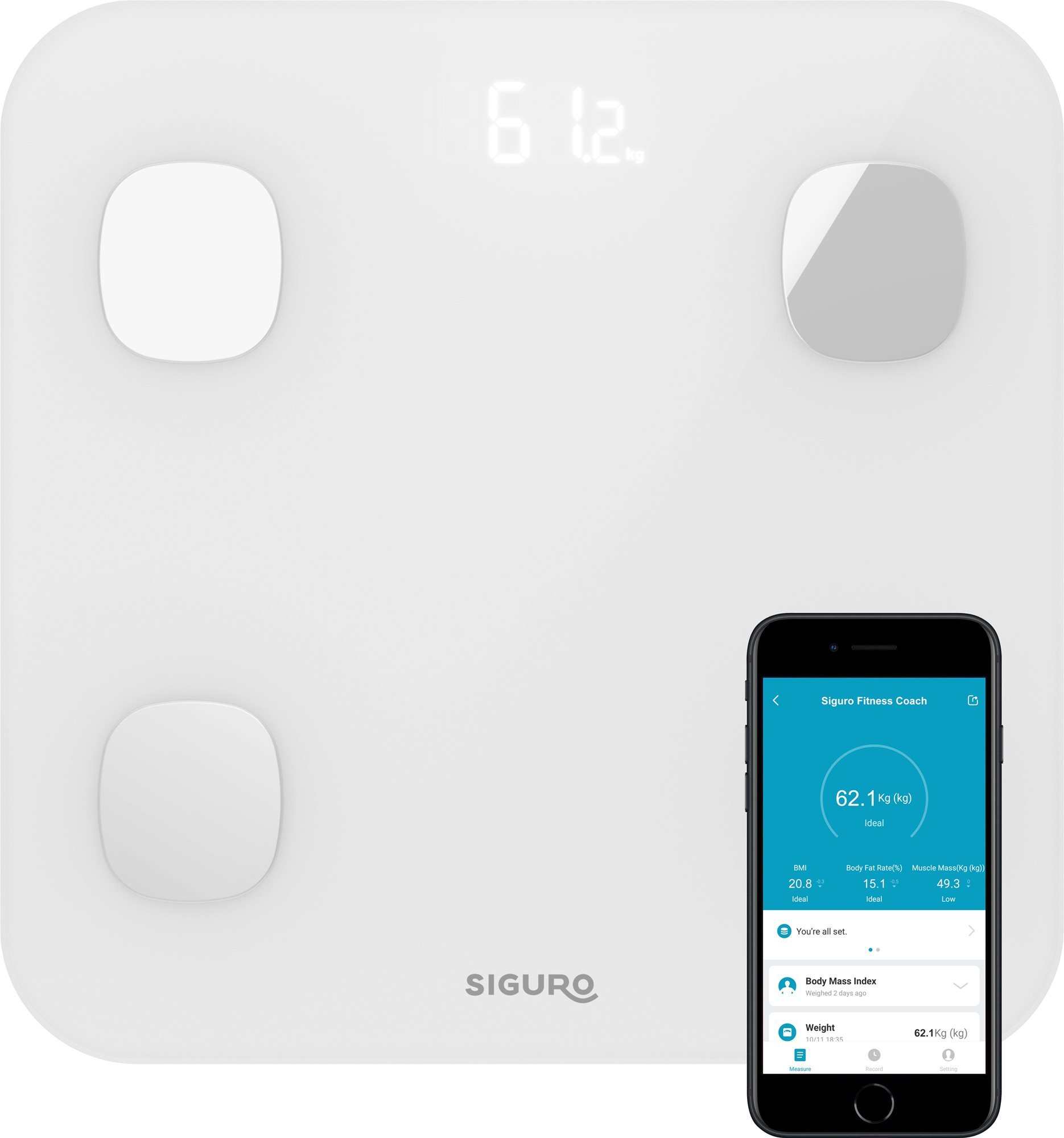 Siguro SC-S130W Smart Fitness Coach Personenwaage