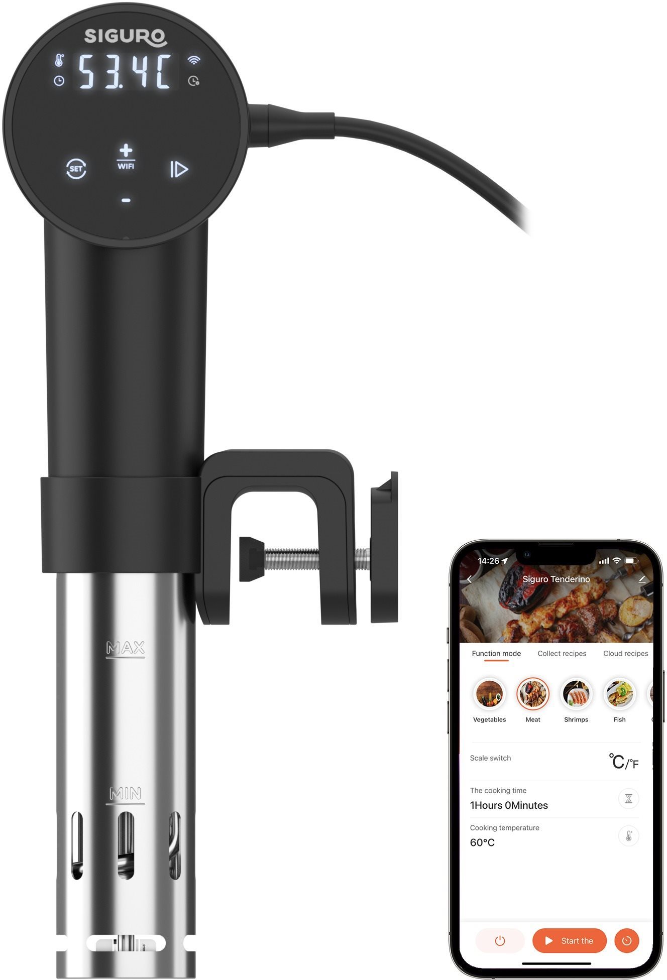 Siguro SV-R850B Tenderino Black WiFi/BT Sous-vide varič