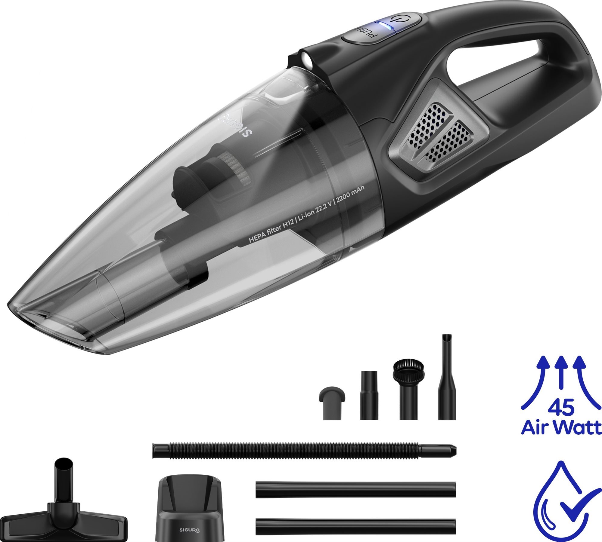Siguro VH-Q610B TurboVac Wet&Dry Pro Morzsaporszívó