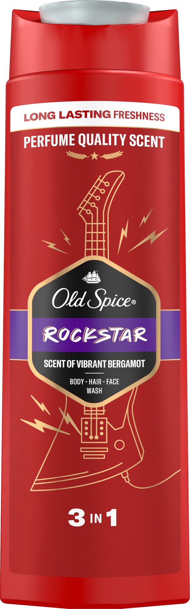 Old spice Rockstar Tusfürdő és sampon 3in1 400ml Tusfürdő