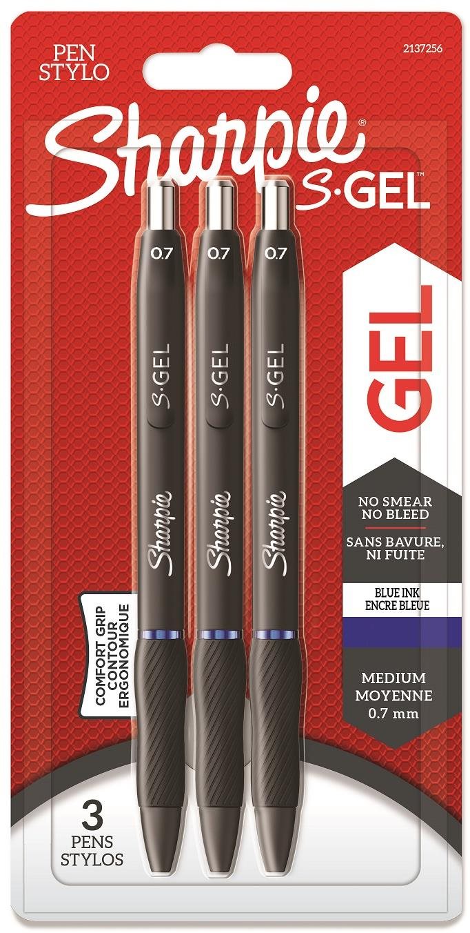 SHARPIE S-GEL 0,7mm, 3db Golyóstoll