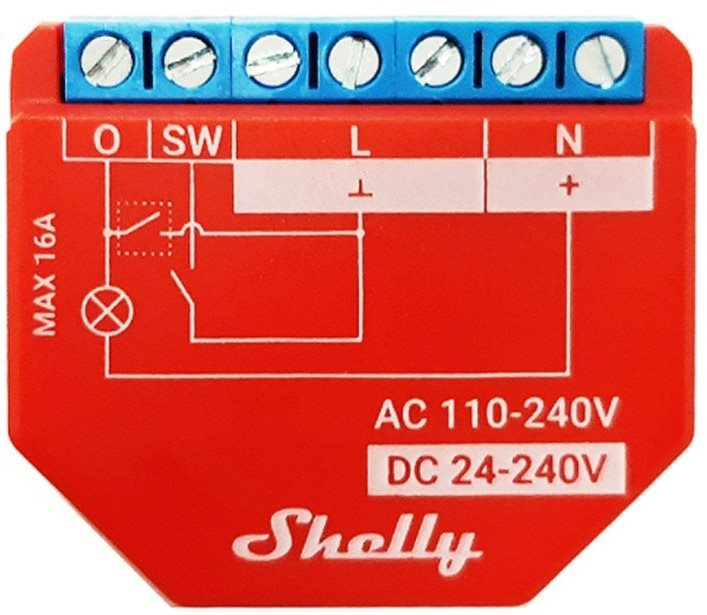 SHELLY-1PM-PLUS Schalter