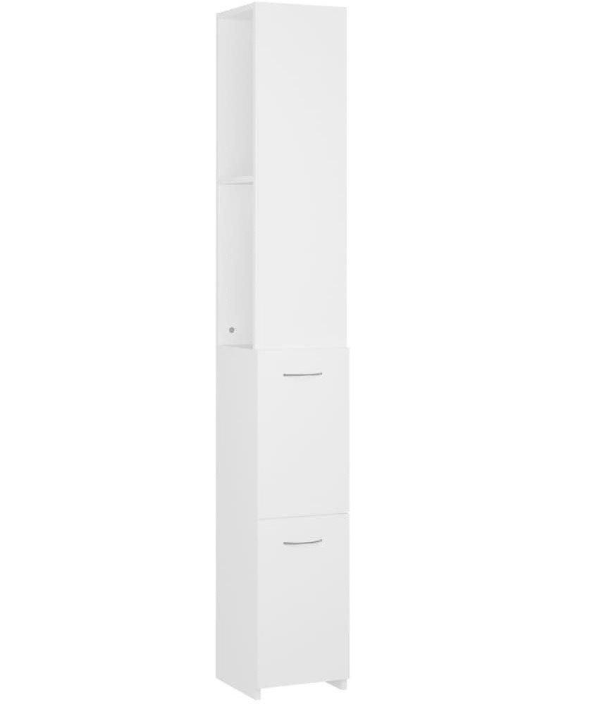 Shumee Kúpeľňová skrinka – biela, 25 × 25 × 170 cm, drevotrieska...