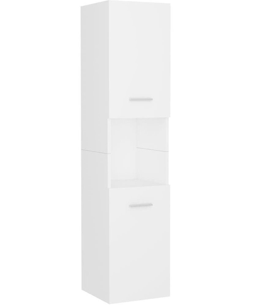 Shumee Kúpeľňová skrinka – biela, 30 × 30 × 130 cm, drevotrieska...