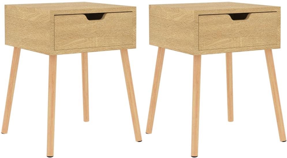 SHUMEE - Nočné stolíky 2 ks dub sonoma 40 × 40 × 56 cm...