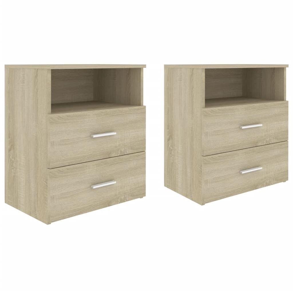 SHUMEE Nočné stolíky 2 ks dub sonoma 50 × 32 × 60 cm, 803279 Nočný...