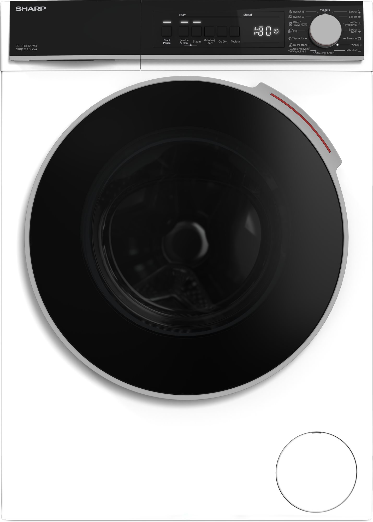 SHARP ES NFB612CWB Práčka