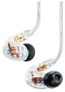 SHURE SE535-CL transparent Headphones
