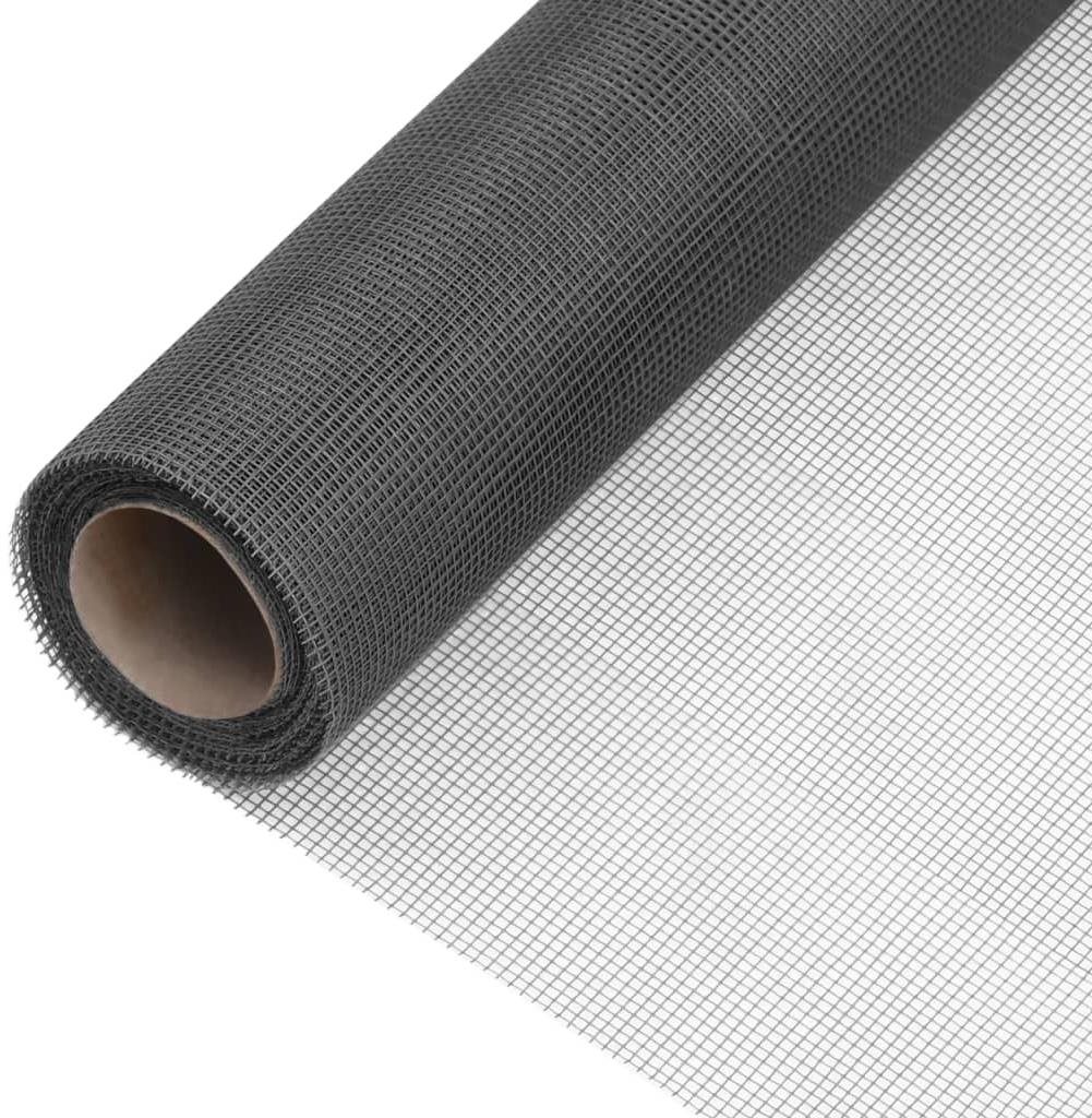 SHUMEE Sieť proti hmyzu sklolaminát 60 × 500 cm čierna Sieťka na okno