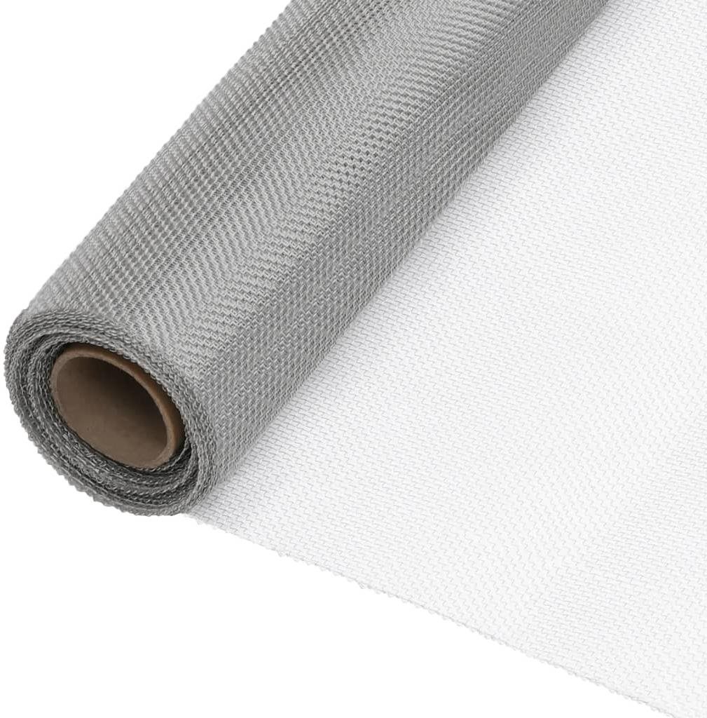 SHUMEE Sieť proti hmyzu nehrdzavejúca oceľ 100 × 2000 cm strieborná...