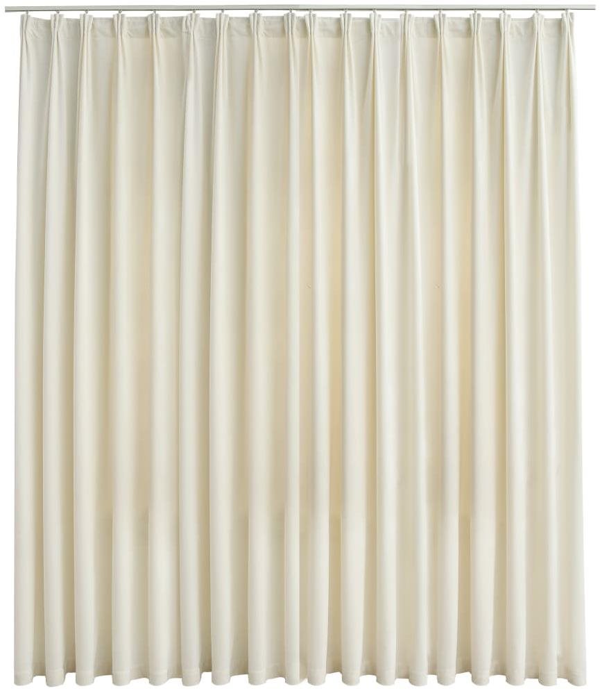 SHUMEE Zatemňovací závěs s háčky, 290 × 245 cm, samet krémový Závěs