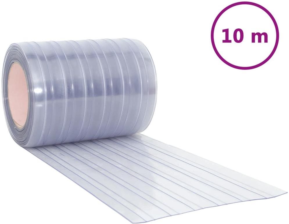 SHUMEE Záves do dverí 300 mm × 2,6 mm 10 m PVC, priehľadný Záves